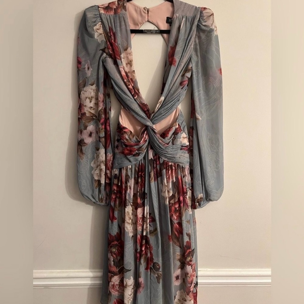 Patbo Peony Print Midi Dress xs 0 Bronx - Picture 4 of 13